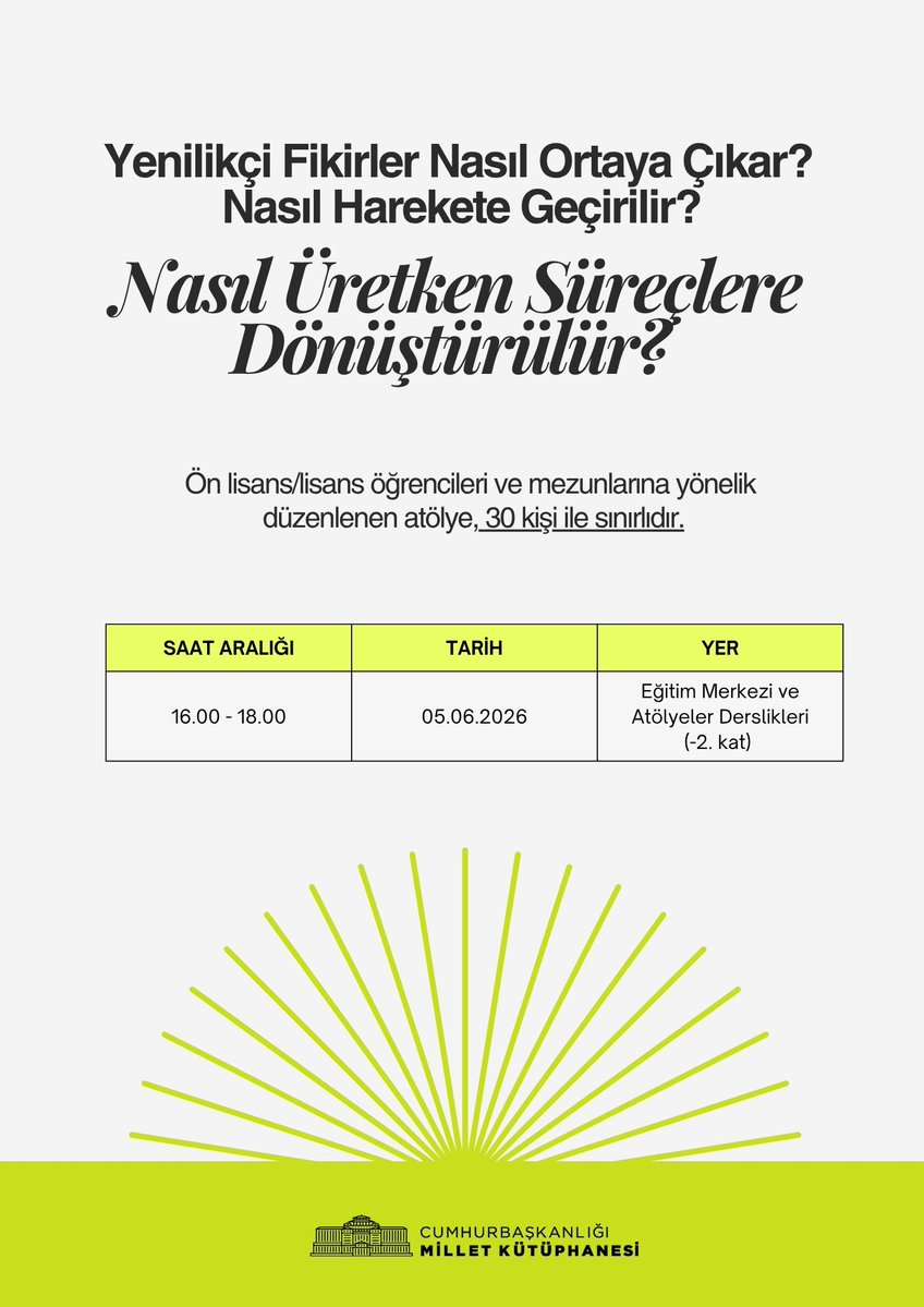 Yenilikçi Fikirler Nasıl Ortaya Çıkar? Semineri
