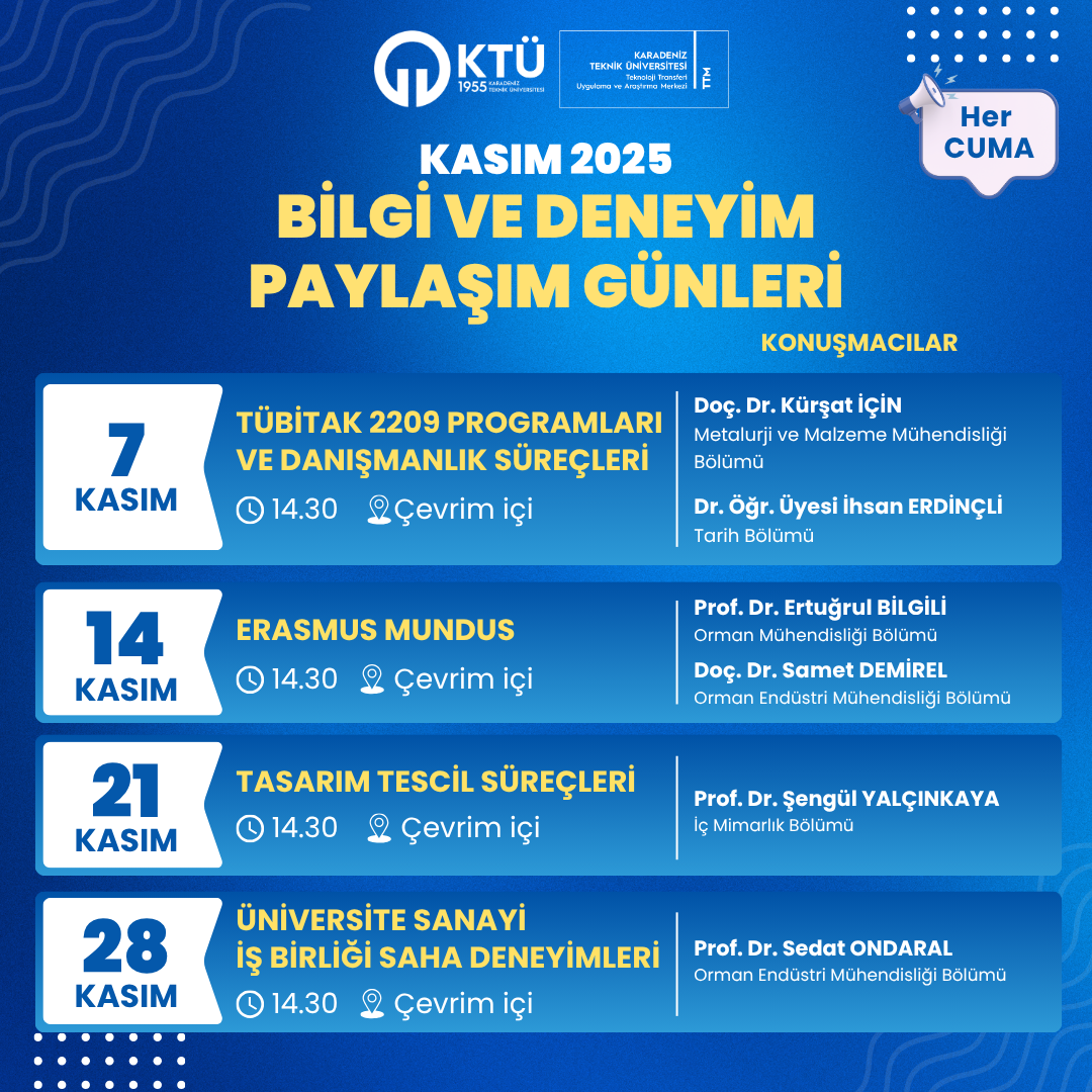 Bilgi ve Deneyim Paylaşım Günleri