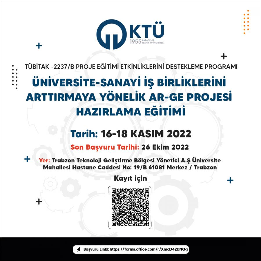 Üniversite-Sanayi İş Birliklerini Arttırmaya Yönelik Ar-Ge Projesi Hazırlama Eğitimi