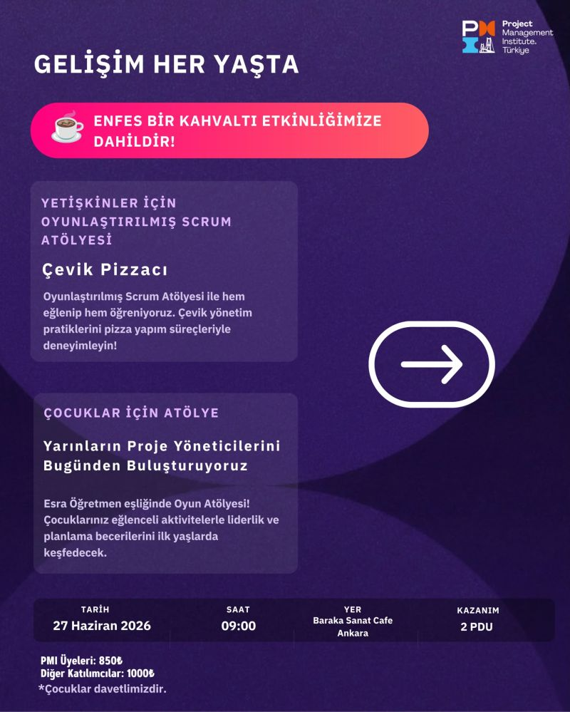 PMI Türkiye Gelişim Her Yaşta
