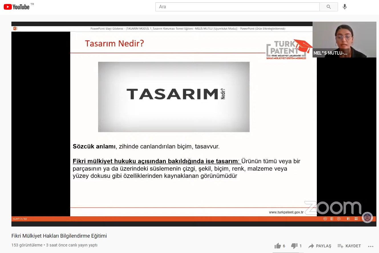 Türk Patent ve Marka Uzmanlarından Fikri Mülkiyet Hakları Bilgilendirme Eğitimi