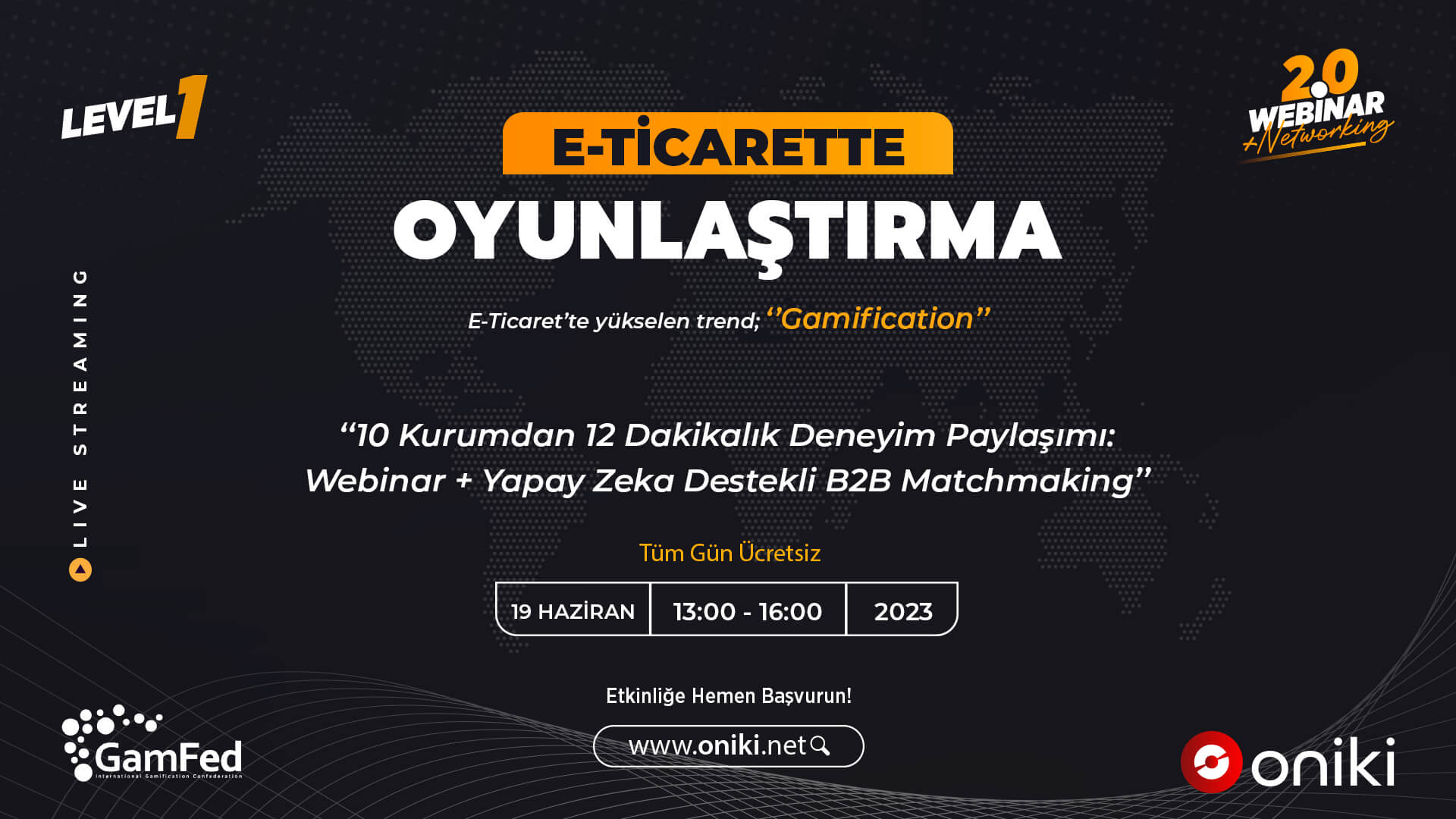 GamFed - 19 Haziran 2023 - Oniki